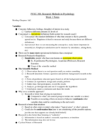 PSYC 306 Week 1 Notes