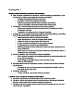 Psychology Week 2 notes 