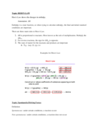 CHEM 1415: Unit 1 