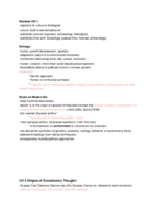 Anthro 101, Week 1 Study Guide
