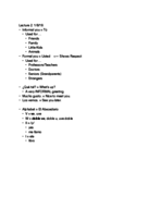 SPAN 1001 Week 2 Notes