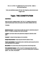 PSC 101: Introduction to American Politics