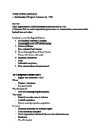 AMH2010 Week 3 Notes