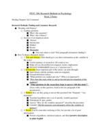 Research Methods Week 2 Notes