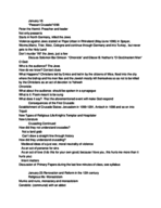 Medieval Civ notes from the 18th,23rd and 25th