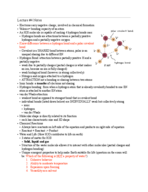 BIOL 1710 LECTURE 4 NOTES