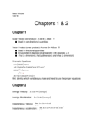 Chapters 1 & 2 