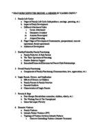 Issues Children & Fam, Study Guide, Exam 1