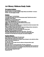 Native American Art History Midterm Study Guide