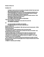Week 2 American Lit Notes