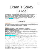 PCB 3063 Exam 1 Study Guide