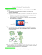 Evolution CH3: Evolution by Natural Selection 