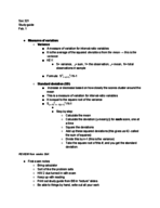 social statistics  (SOC 321)- exam 1 study material