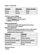 Biology 111 Study Guide Purdue University