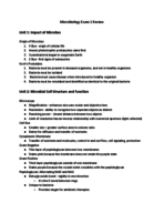 Microbiology Exam 1 Review