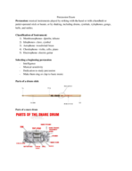 Percussion Exam Study Guide