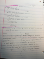 Bio 240W Week 2 Class Notes