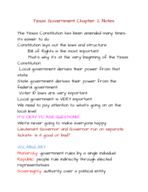 Texas Government Week 2 Notes