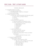 UGA PSYC 5100 STUDY GUIDE FOR TEST#1