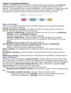 Chapter 13 Learning and Memory (Part 1/2)