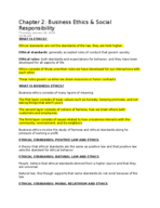 Chapter 2 and 3 Notes