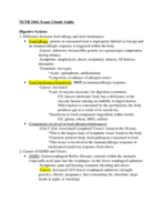 Nutrition 3362: Exam 2 Study Guide