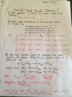 Thermodynamics Study Guide for Midterm 1