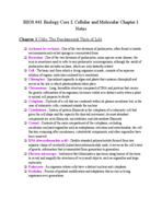 BIOS 41 Chapters 1 and 2 Notes