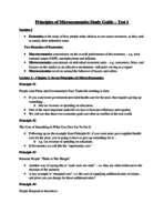 EC 201 Exam 1 Study Guide