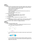 Basic Outline of Class Material and Chapters 1, 3, 4, and 5 for Midterm #1