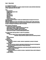 PUR3000: Exam 1 Study Guide