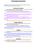 Psychology 101 week 1