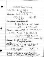 Phys 272 - Exam 1 - Summary / Study Guide