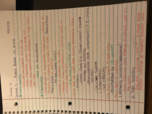 Biology 1600, Week 4 Notes 