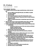 Ch.3 Culture Sociology Notes