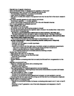Molecular Genetics Study Guide Exam 1 