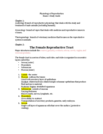 Reproduction Study Guide Exam 1