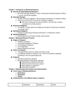 Marketing Research Exam 1 Study Guide