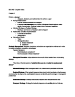BUS 465-Strategic Management COMPLETE NOTES