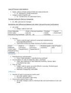 Process Order Costing