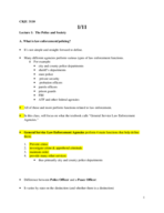 CRJU 2110 Notes 