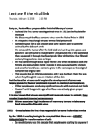 Cancer Biology Lectures 6 and 7 