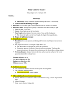 Exam 1 Study Guide