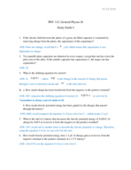 PHY 112, Study Guide I