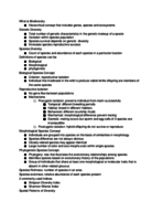 Biodiversity Study Guide
