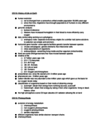 Principles of Biology II; Week 3 Notes