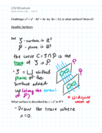 Math 54 Week 4 Notes - Graphs in 3D space