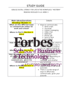 GEN 102 Digital Literacy for Life and the Workplace