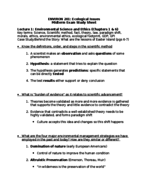 Exam 1 Midterm Review