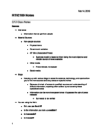 RTV2100 Week 4 Notes 
